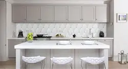 Wall panels in the kitchen interior