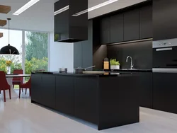 Дизайн кухни в черном стиле