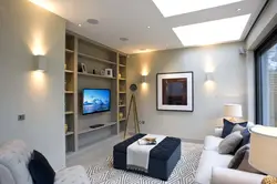 Photo Of A Living Room With A TV And A Sofa