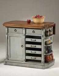 Chest of drawers for kitchen design photo