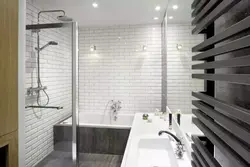 White Brick Bath Design