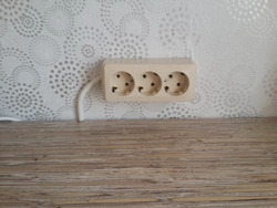 Sockets on the wall in the kitchen photo