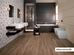 Bath Design Gray And Brown Tiles