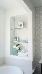 Plasterboard bathroom interior