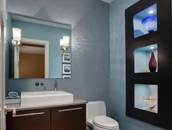 Plasterboard bathroom interior