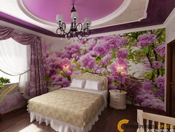 Интерьер спальни цветочный