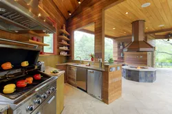 Дизайн летней кухни в своем доме