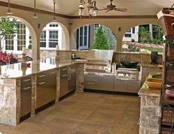 Design of a summer kitchen in your home