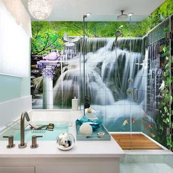 Bath design photo wallpaper