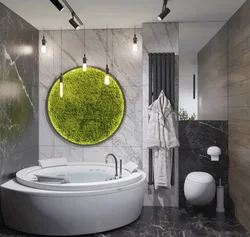 Round bath room design