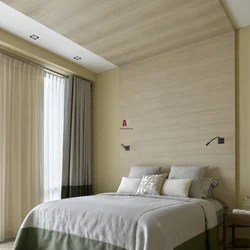 Photo of wall and ceiling design in the bedroom