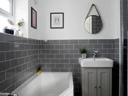 Half tile bath design