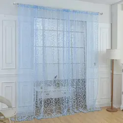 Tulle mesh for living room photo