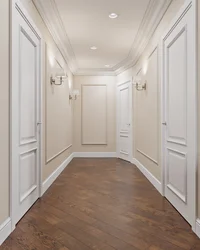 Hallway Design With White Doors