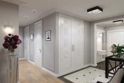 Hallway design with white doors