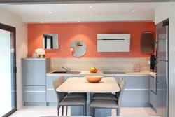 Terracotta Color Kitchen Photo In The Interior