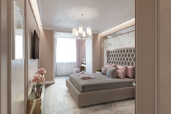 Bedroom Design In Light Colors With Dressing Room
