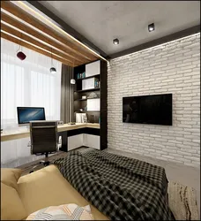 Living room design for a young man