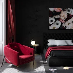 Black And Red Bedroom Design