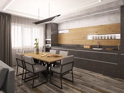 Kitchen Living Room Graphite Design