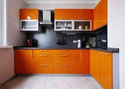 Small kitchens orange photos