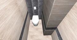 Bathroom tiles under laminate photo