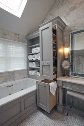 Bathroom Interior With Built-In Bath