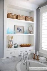 Bathroom design shelving