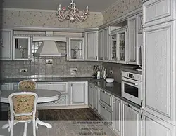 Silver patina kitchen photo