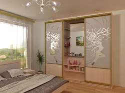 Built-in wardrobes in the bedroom photo design with dimensions