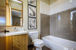 Bathroom Without Tiles Photo On The Walls Design