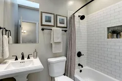 Bathroom without tiles photo on the walls design