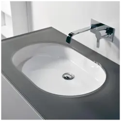 Ракавіна для ванны уразная на стальніцу фота