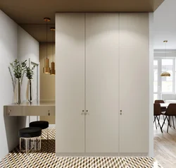 Design Of A Built-In Hallway With Hinged Doors Photo