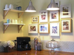 Wall With Photographs In The Kitchen