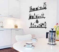 Wall With Photographs In The Kitchen