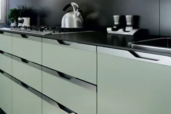 Kitchens with mortise handles profiles photo