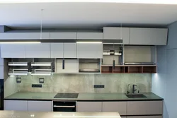 Kitchen Upper Cabinets Without Handles Photo
