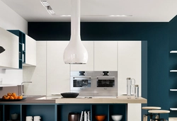 Kitchens with chimney hood photo design