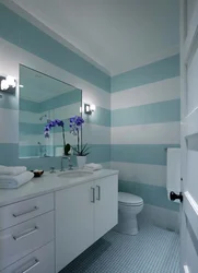 Combination of white in the bathroom interior