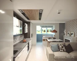 Kitchen Living Room Design 6 M