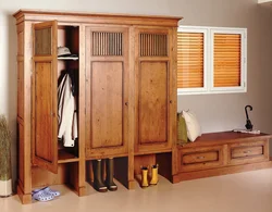 Wooden Cabinets In The Hallway Photo