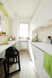 Elongated kitchen design 8 m