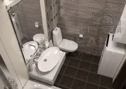 Туалет сумесны з ваннай дызайн