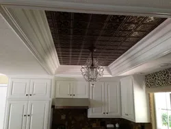 Ceiling in the kitchen photo mdf