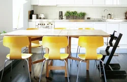Кухня С Желтыми Стульями Фото