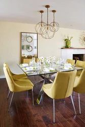 Kitchen With Yellow Chairs Photo