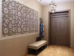 Hallway with different wallpapers photo