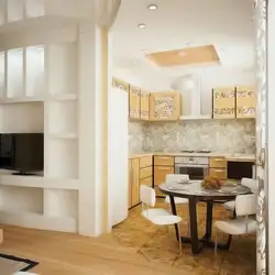 Дизайн 2 квартиры совмещенной с кухней