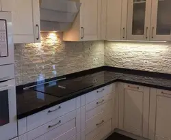 Kitchen countertop and splashback design